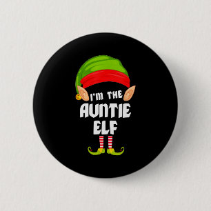 Badge Rond 5 Cm Tante drôle d'Elf tenue de nuit assortie pour grou