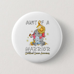 Badge Rond 5 Cm Tante d'un éléphant guerrier Enfance Combattant le