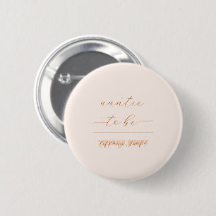 Badge Rond 5 Cm Tante élégante minimaliste et neutre