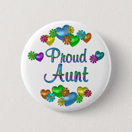 Badge Rond 5 Cm Tante fière (Devant)