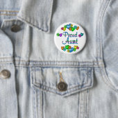 Badge Rond 5 Cm Tante fière (En situation)