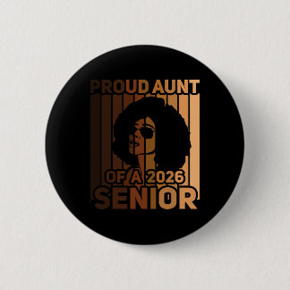 Badge Rond 5 Cm Tante fière d'un senior africain à la mélanine noi