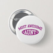 Badge Rond 5 Cm Tante la plus incroyable (Devant & derrière)