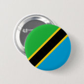 Badge Rond 5 Cm Tanzanie (Devant & derrière)