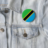 Badge Rond 5 Cm Tanzanie (En situation)