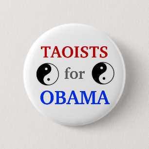 Badge Rond 5 Cm Taoists pour le bouton d'Obama 2012