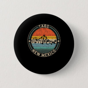 Badge Rond 5 Cm Taos Nouveau-Mexique Ski Taos Ski Valley Snowboard