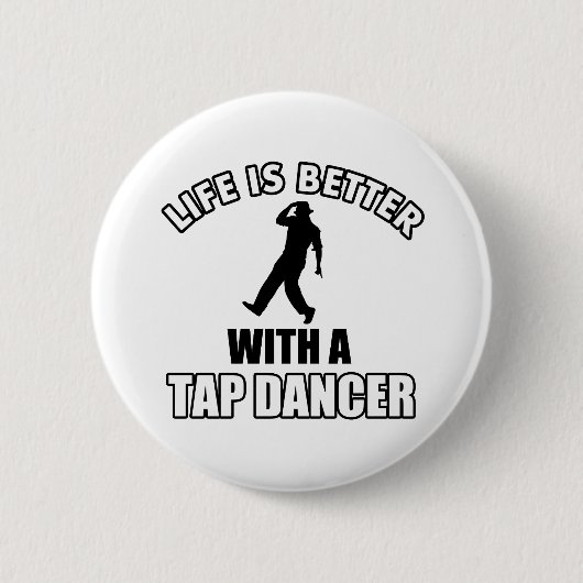 Badge Rond 5 Cm Tapdance les conceptions (Devant)