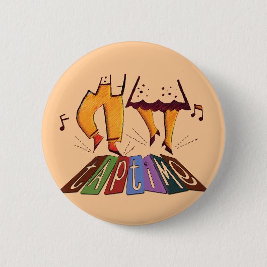 Badge Rond 5 Cm Tapez le temps (Devant)