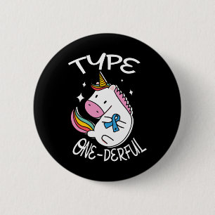 Badge Rond 5 Cm Tapez une licorne à un derful pour une loi sur le