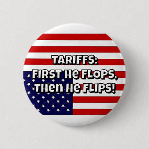 Badge Rond 5 Cm TARIFS : D'Abord Il FLOTTE, Puis Il FLIPS!