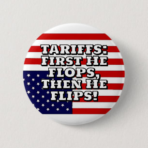 Badge Rond 5 Cm TARIFS : D'Abord Il FLOTTE, Puis Il FLIPS!