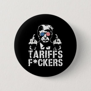 Badge Rond 5 Cm Tarifs Forts Trump Middle Finger