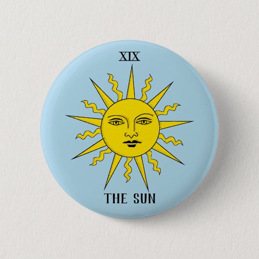 Badge Rond 5 Cm Tarot de RWS - The Sun (Devant)