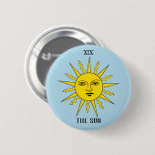 Badge Rond 5 Cm Tarot de RWS - The Sun (Devant & derrière)