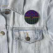 Badge Rond 5 Cm Tartan d'écossais de Davidson (En situation)