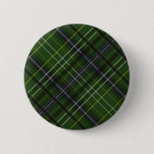 Badge Rond 5 Cm Tartan en vert (Devant)