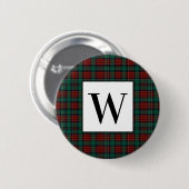 Badge Rond 5 Cm Tartan Forest Hunter (Devant & derrière)