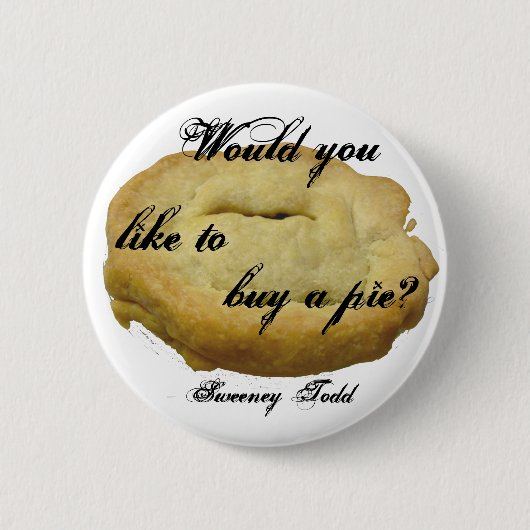 Badge Rond 5 Cm Tarte de Sweeney Todd (Devant)