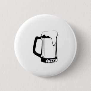 Badge Rond 5 Cm Tasse de bière