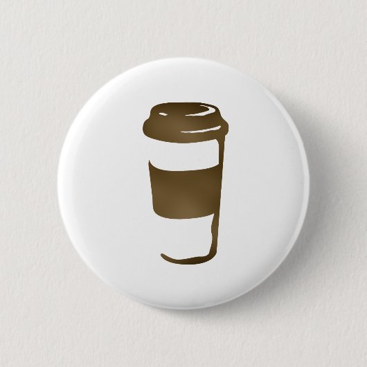 Badge Rond 5 Cm tasse de café de voyage (Devant)