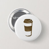 Badge Rond 5 Cm tasse de café de voyage (Devant & derrière)
