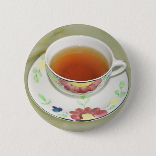 Badge Rond 5 Cm Tasse de thé (Devant)