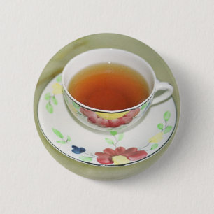 Badge Rond 5 Cm Tasse de thé
