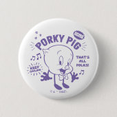 Badge Rond 5 Cm Tasty Retro Porky Pig (Devant)