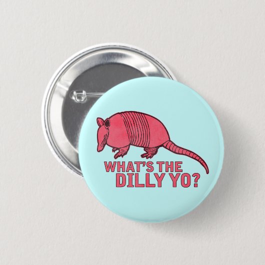 Badge Rond 5 Cm Tatou (Devant & derrière)