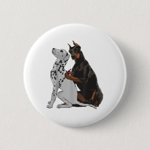 Badge Rond 5 Cm Tatouage Dalmatian Dog