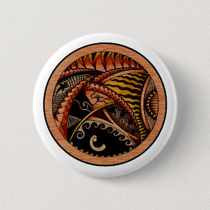 Badge Rond 5 Cm Tatouage en bois