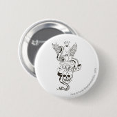 Badge Rond 5 Cm Tatouage tordu Jerry 1 (Devant & derrière)