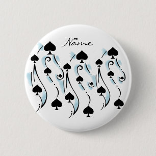 Badge Rond 5 Cm Tattoo style noir Thunder_Cove