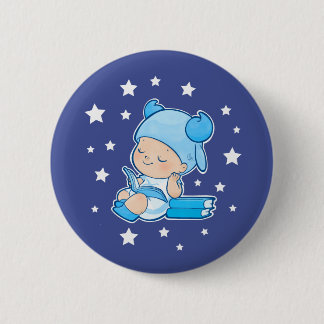 Badge Rond 5 Cm Taureau de Babytoon