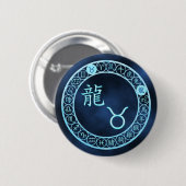 Badge Rond 5 Cm Taurus/Dragon (Devant & derrière)