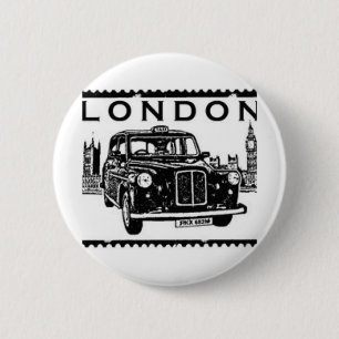 Badge Rond 5 Cm Taxi de Londres