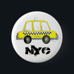 Badge Rond 5 Cm Taxi NYC Jaune New York Ville À damiers voiture<br><div class="desc">Le design présente une aquarelle originale illustrant un taxi classique jaune de New York City à damiers taxi. Idéal pour tous ceux qui vivent ou aiment NYC ! Ne vois-tu pas ce que tu cherches ? Vous avez besoin d'aide pour la personnalisation ? Cliquez sur "Contacter ce designer" pour avoir...</div>