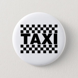 Badge Rond 5 Cm Taxi  Taxi Cab Hire Job