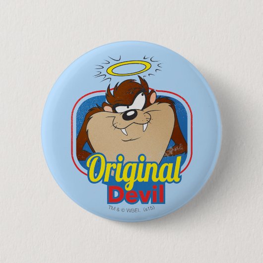 Badge Rond 5 Cm TAZ™ Original Devil (Devant)