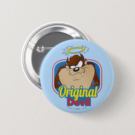 Badge Rond 5 Cm TAZ™ Original Devil (Devant & derrière)