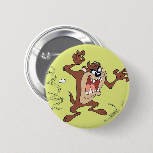 Badge Rond 5 Cm TAZ™ posant 10 (Devant & derrière)