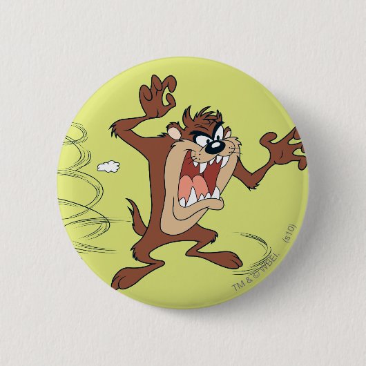 Badge Rond 5 Cm TAZ™ pose 10 (Devant)