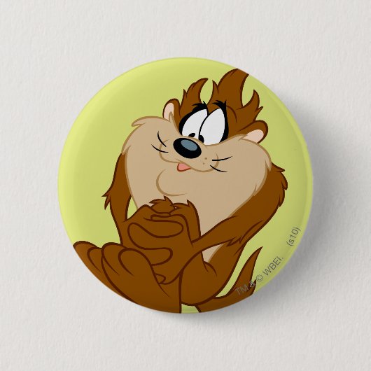 Badge Rond 5 Cm TAZ™ pose 4 (Devant)