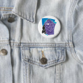 Badge Rond 5 Cm TAZ™ Smug (En situation)