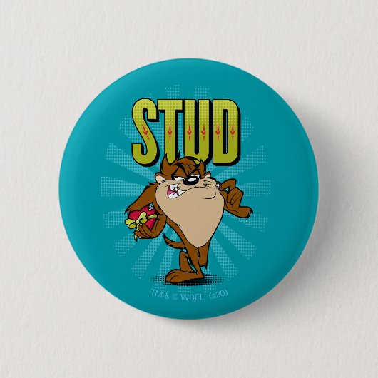 Badge Rond 5 Cm TAZ™ - Stud (Devant)