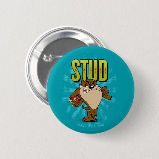 Badge Rond 5 Cm TAZ™ - Stud (Devant & derrière)