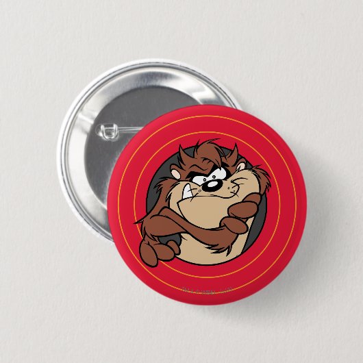 Badge Rond 5 Cm TAZ™ Through LOONEY TUNES™ Circles (Devant & derrière)