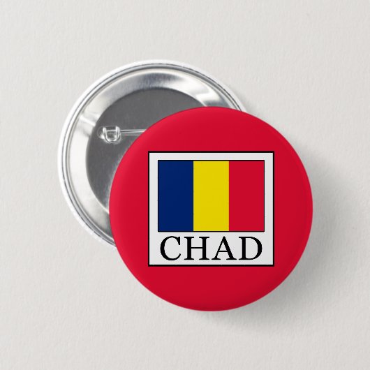 Badge Rond 5 Cm Tchad (Devant & derrière)