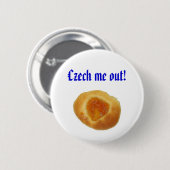 Badge Rond 5 Cm "Tchèque je !" goupille (Devant & derrière)